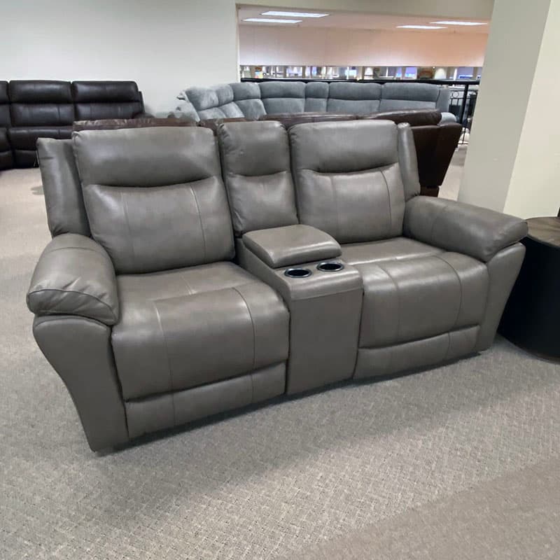 Reclining Console Loveseat | Charcoal