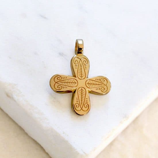 Ichthys Cross (14kt Yellow Gold)