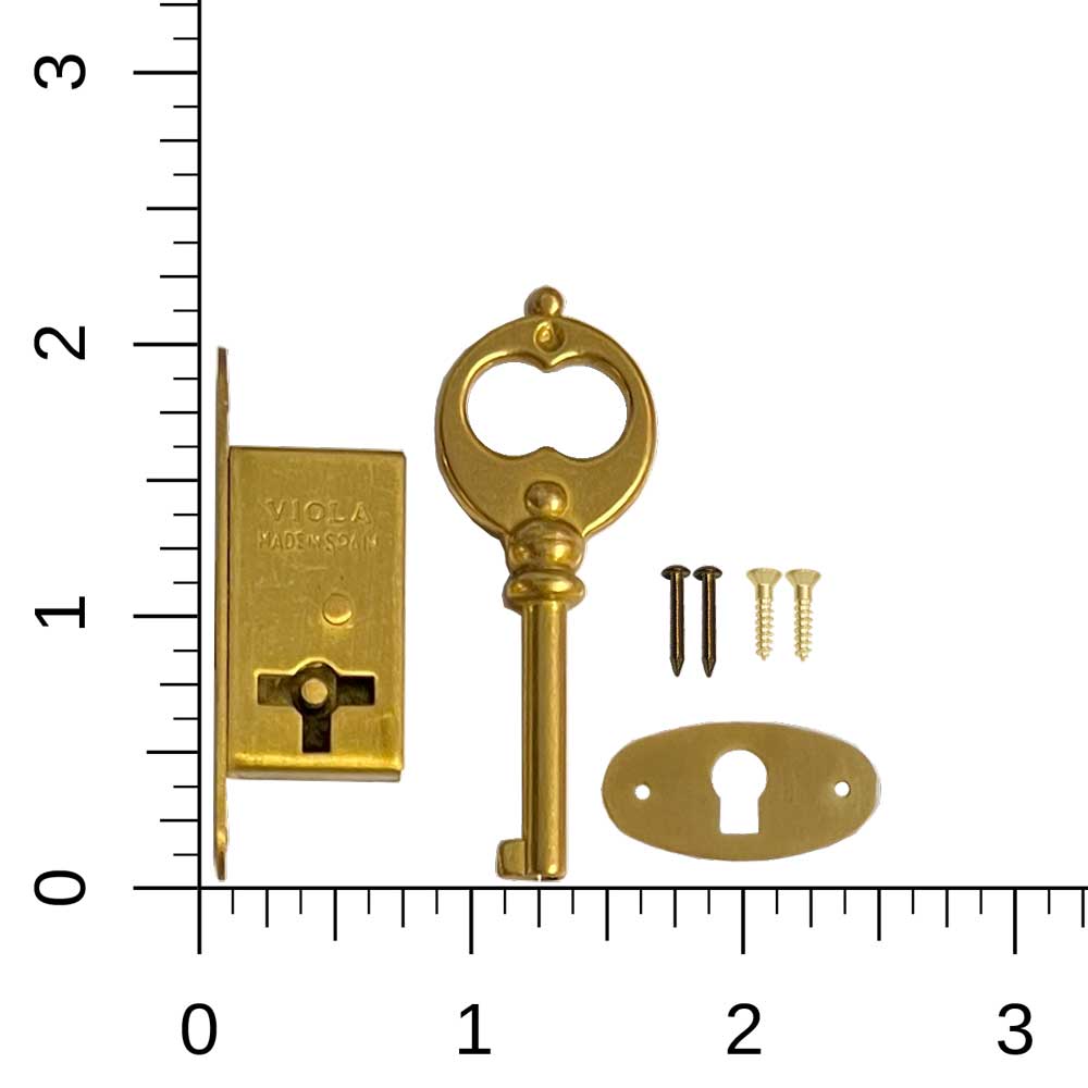 Part 1102 – Brass Drawer-Door Lock