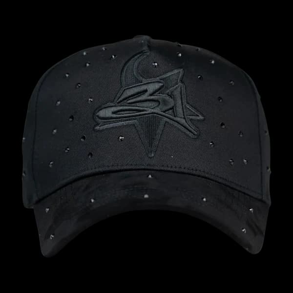 LA Crystals Black Thirty One Hat