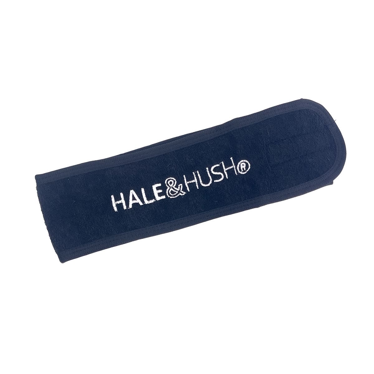 BLACK TERRY HEADBAND WITH LOGO