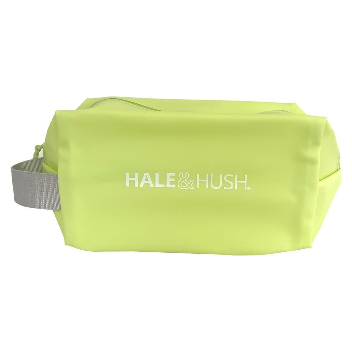 GREEN RECTANGLE TRAVEL BAG WITH LOGO