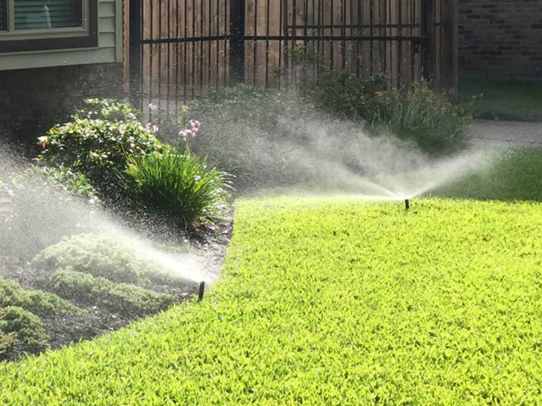 Large Sprinkler System Installation