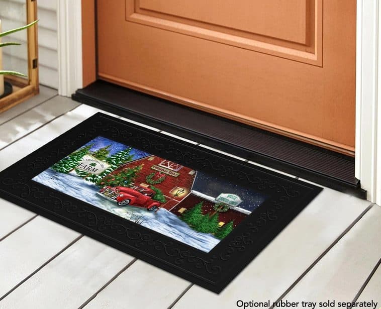 DOOR MAT MINI CHRISTMAS TREE FARM