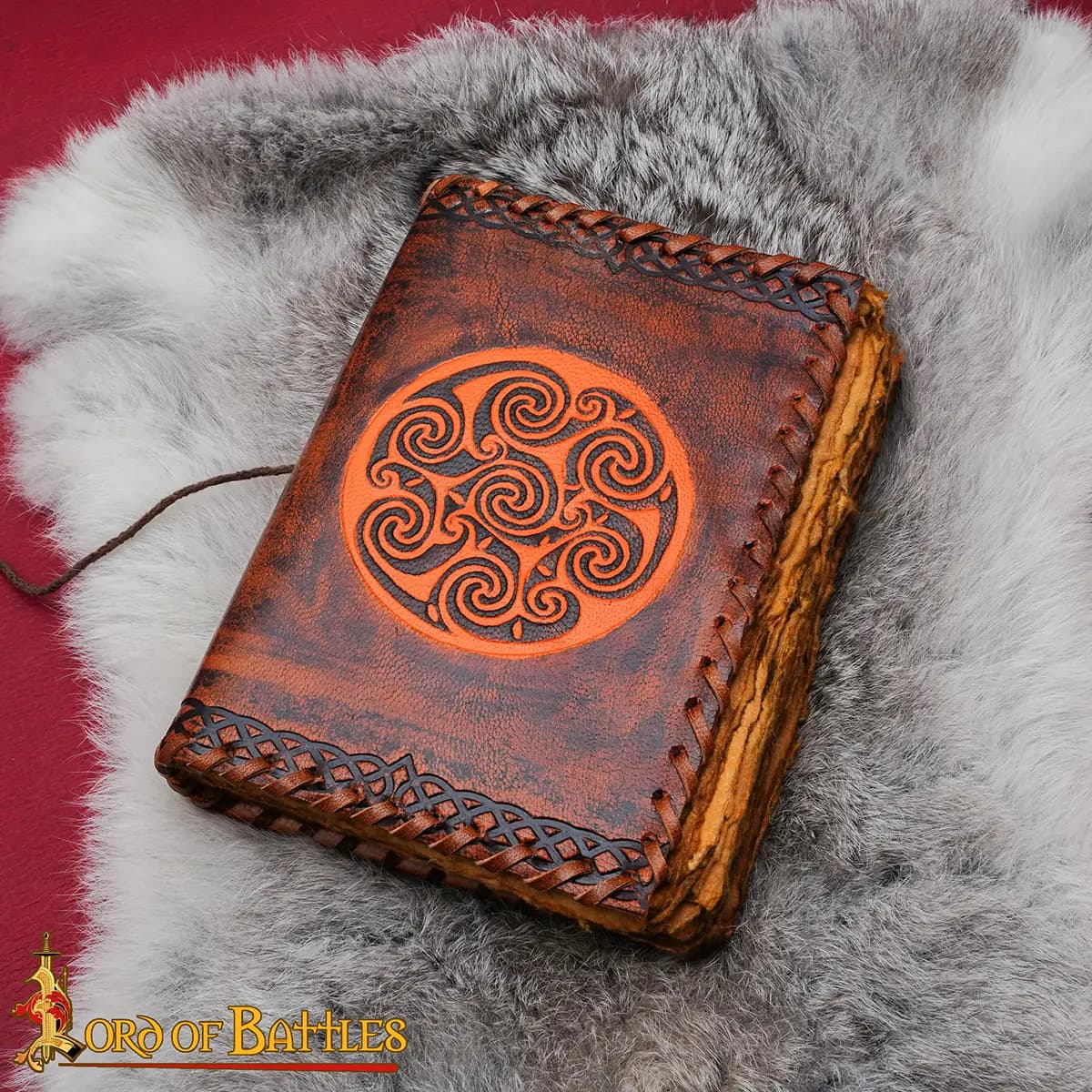 Celtic Spiral Leather Journal