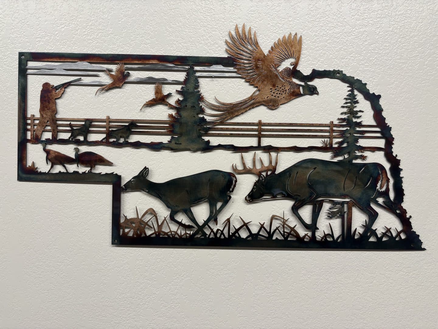 Nebraska Whitetail Pheasant Hunting Scene