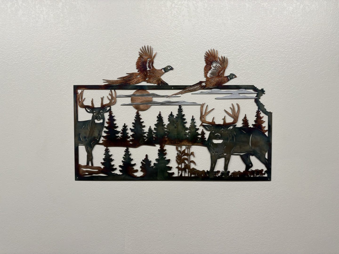 Kansas Whitetail and Pheasant Scene
