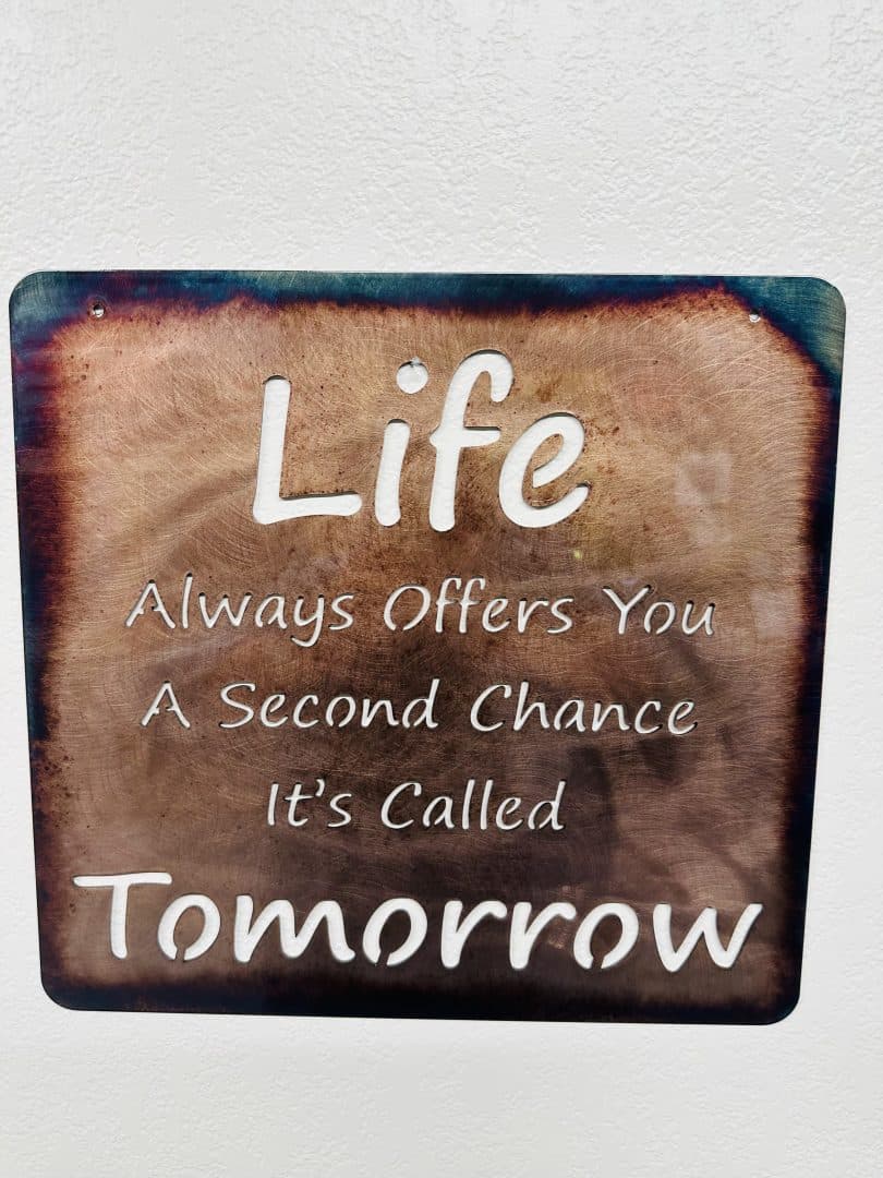 Life always offers a second chance