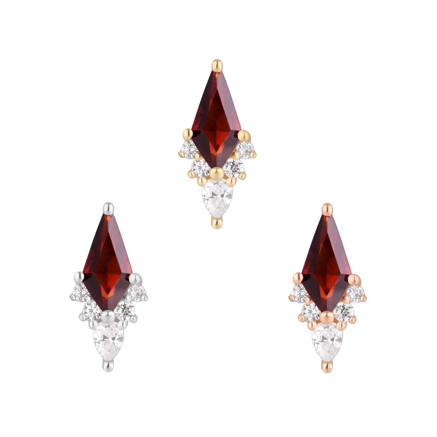 Afterglow Garnet Threadless End