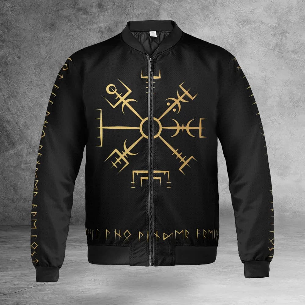 Viking Bomber Jacket – Vegvisir Viking Compass Guiding Spirit