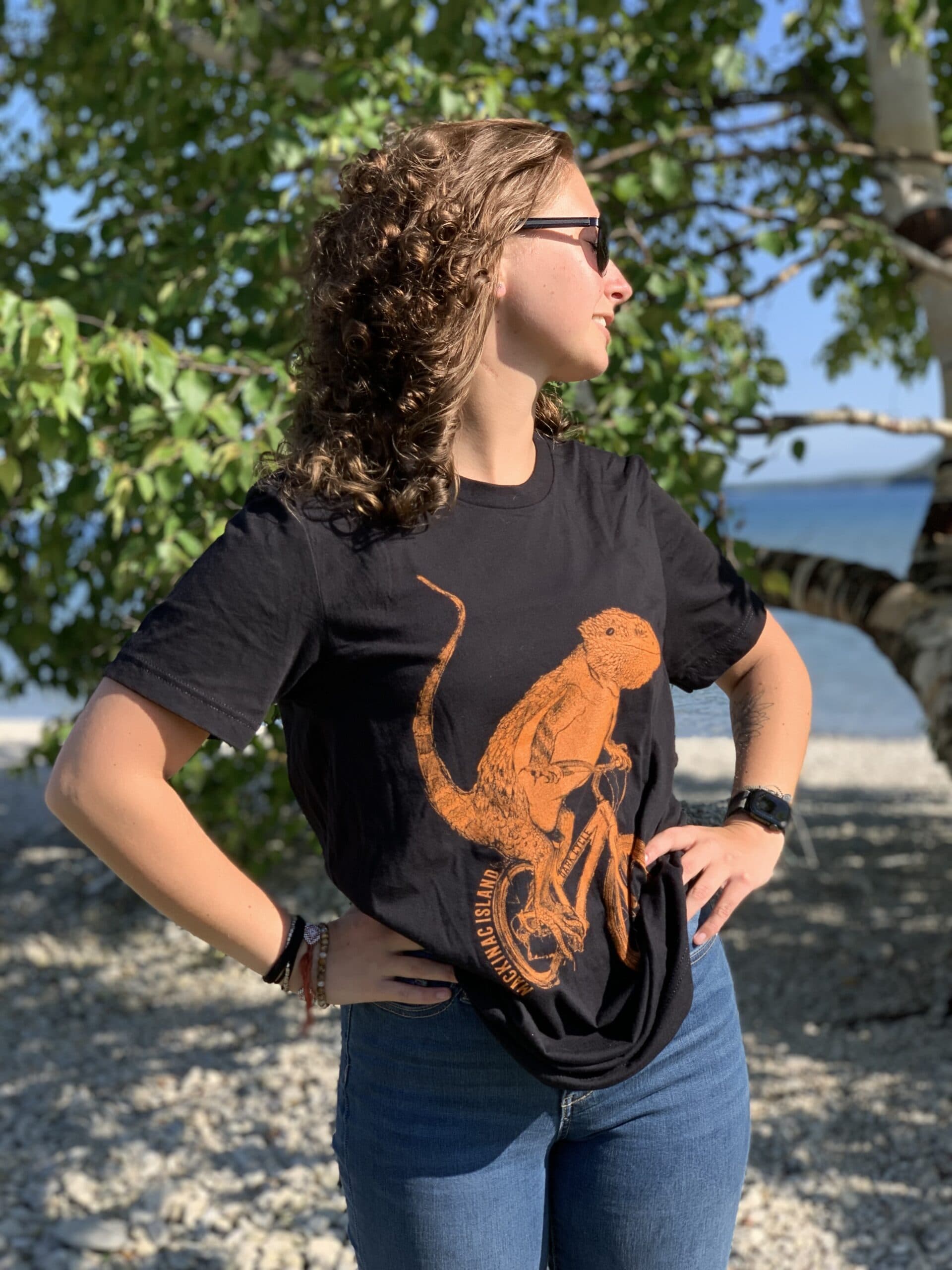 Bearded Dragon on a Bike T-Shirt