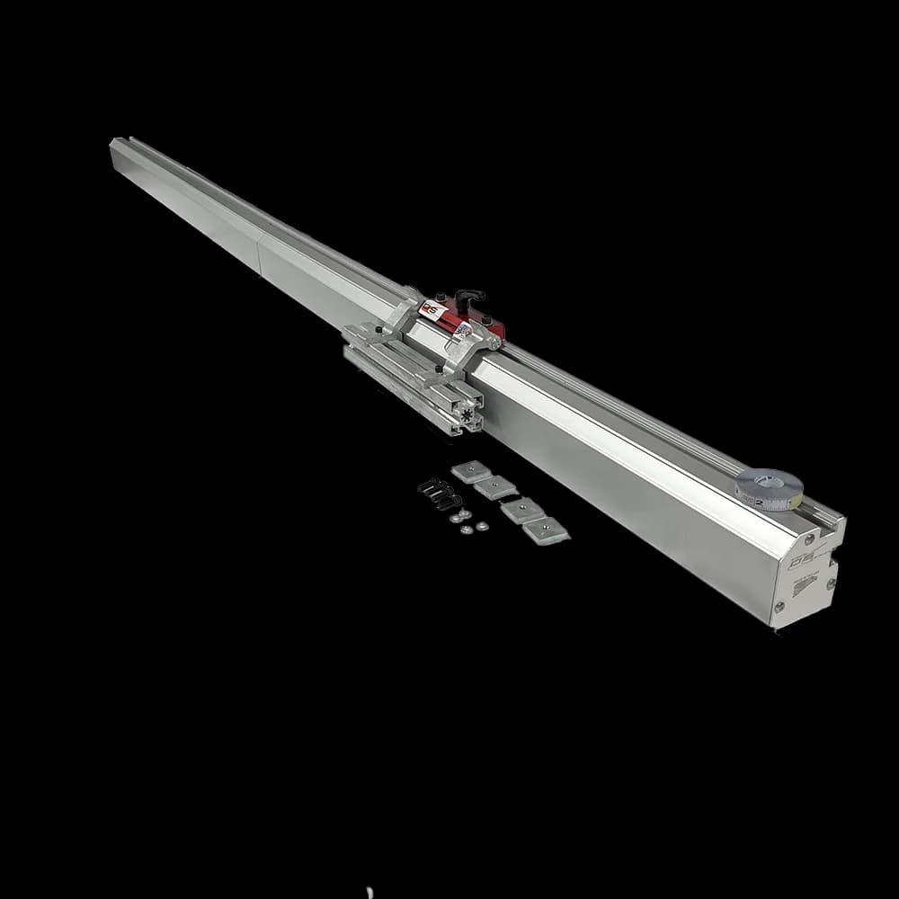 Saw Measuring System with Flip Foot