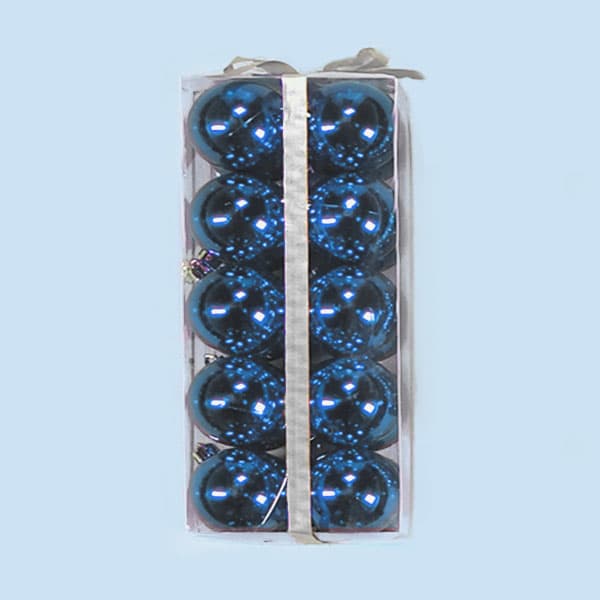 50mm Shiny Plastic Balls – Blue