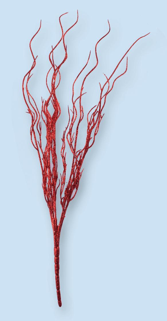 20″ Twig Spray – Red