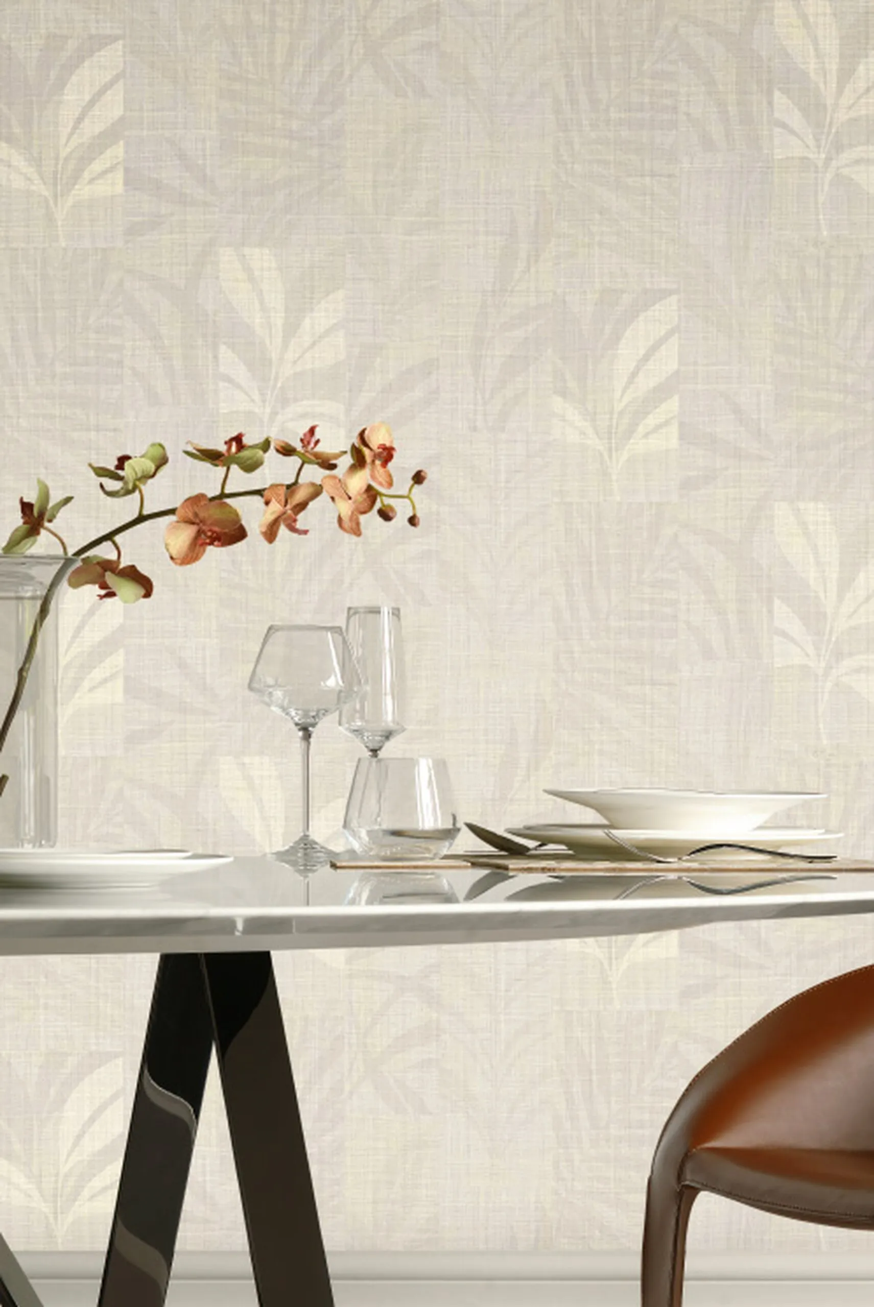Kline Leaf Wallpaper