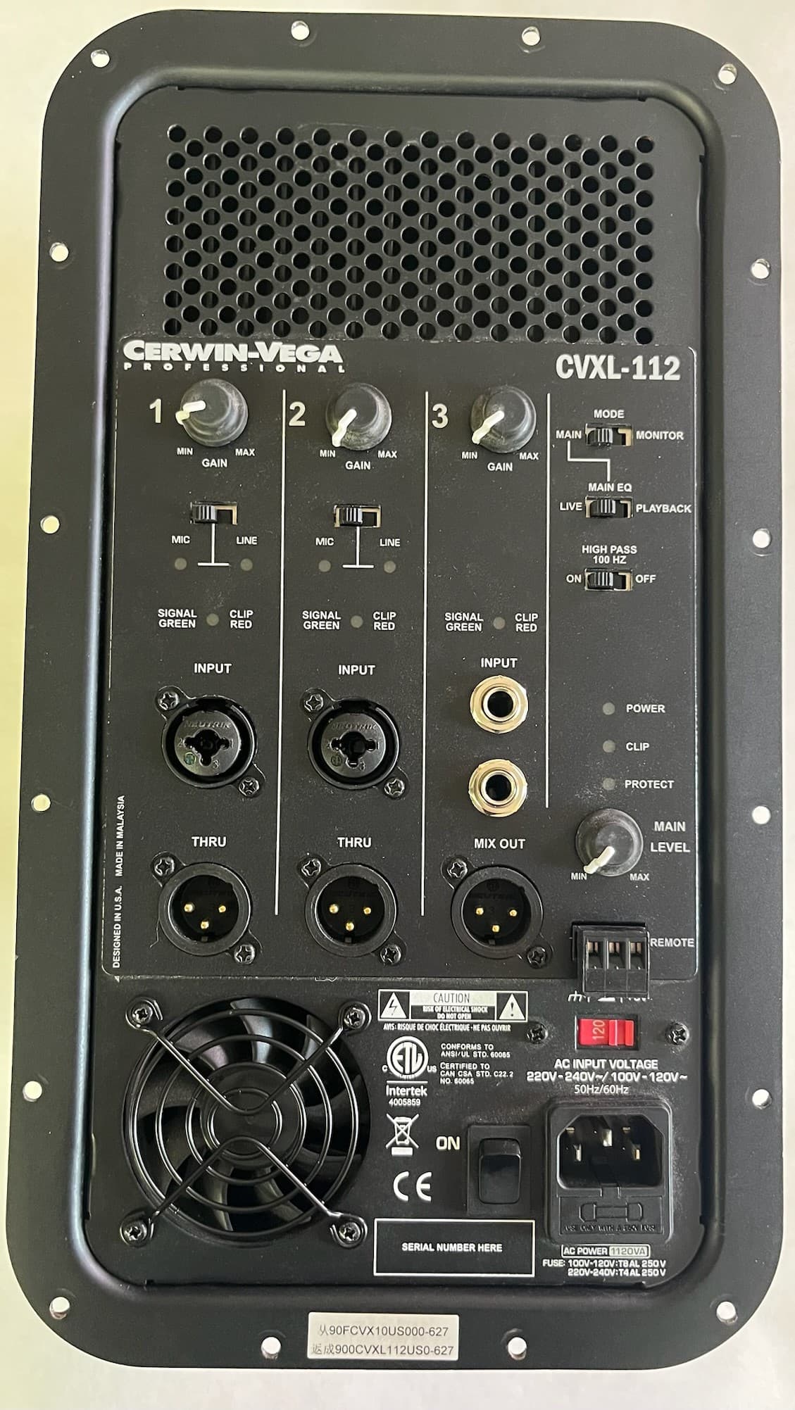 Cerwin Vega CVXl112 Amplifier Module, AMPP00016