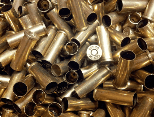 38 Special Brass Cases Primed Once Fired