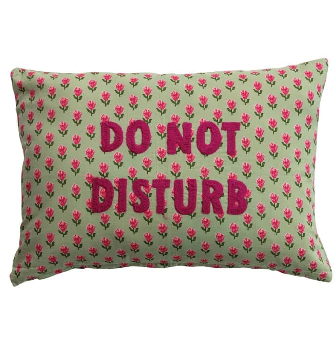 Do Not Disturb Voile Pillow