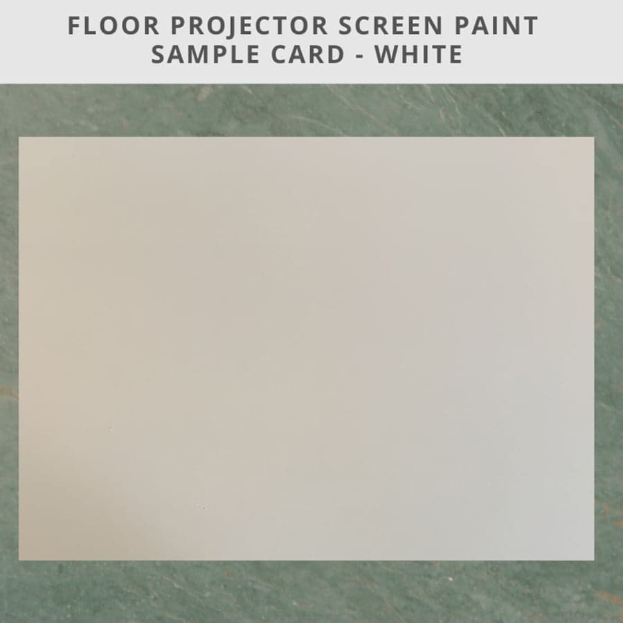 Smart Floor Projector Screen Paint Sample Card A4 size