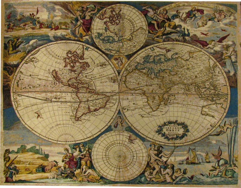 Blaeu Planisfero Map