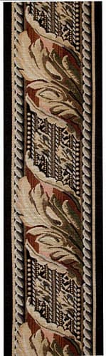 Black Acanthus border – Only 2 Yards Left