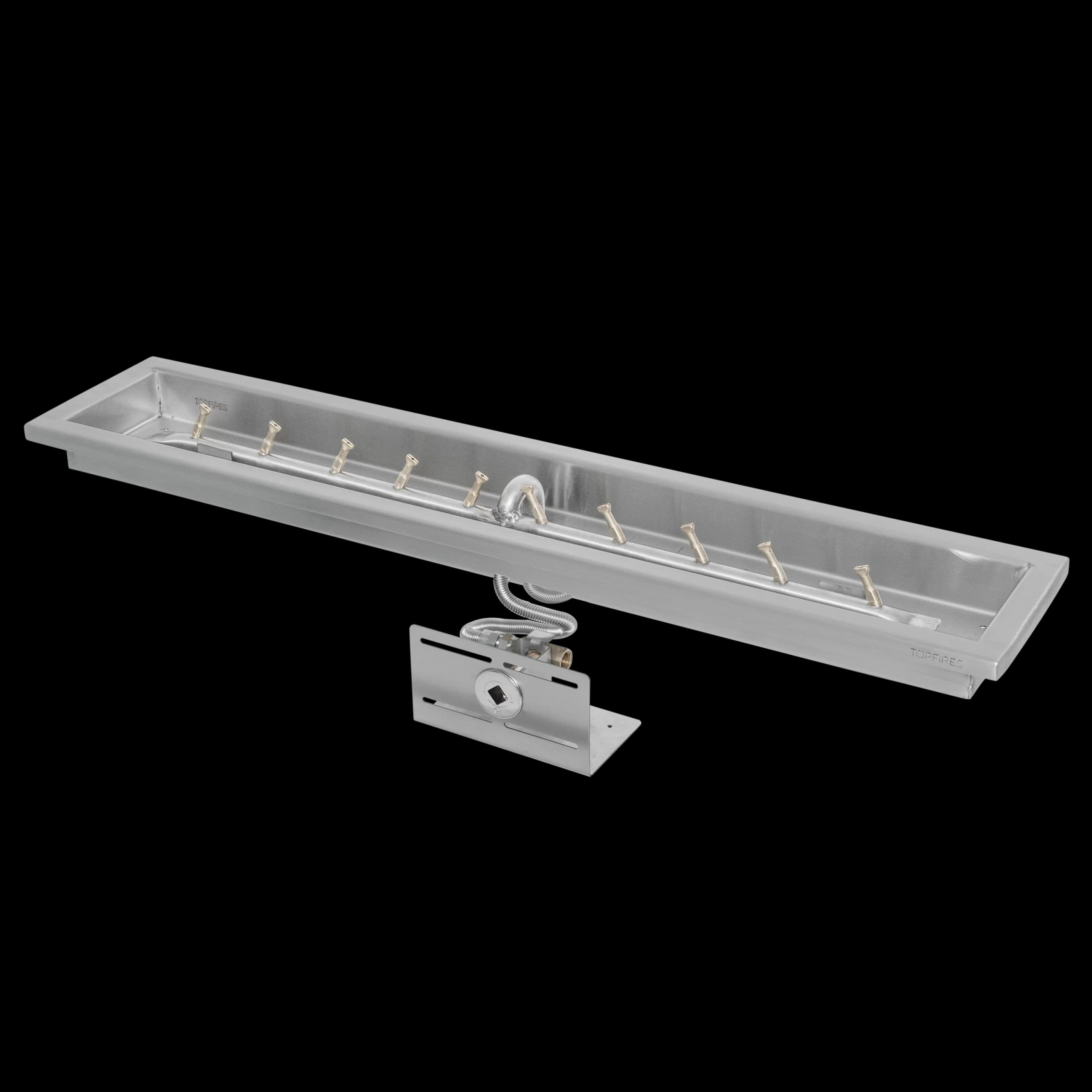 Raised Lip Rectangular Drop In Pan & Linear Bullet Burner