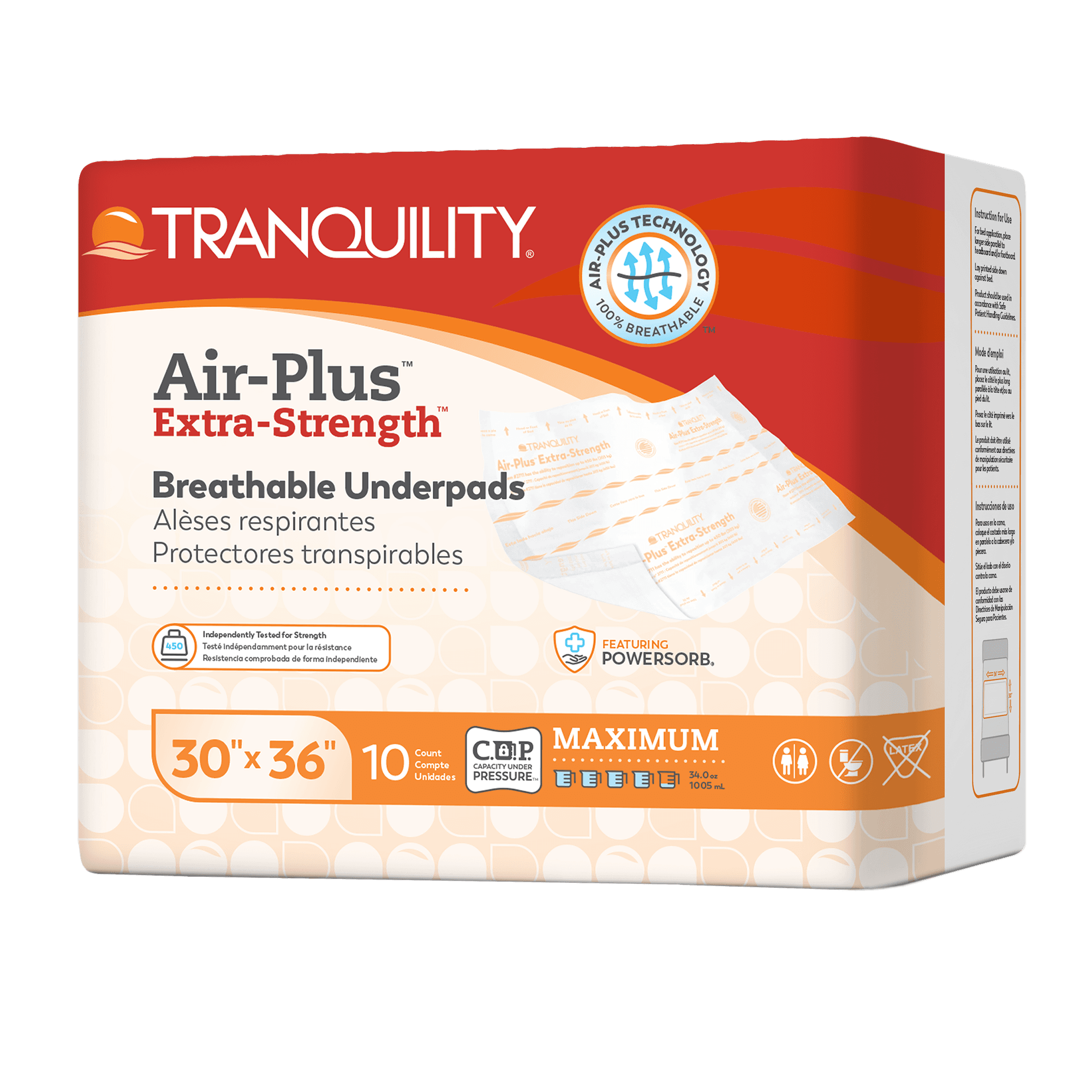 Tranquility Air-Plus Extra-Strength Breathable Underpads