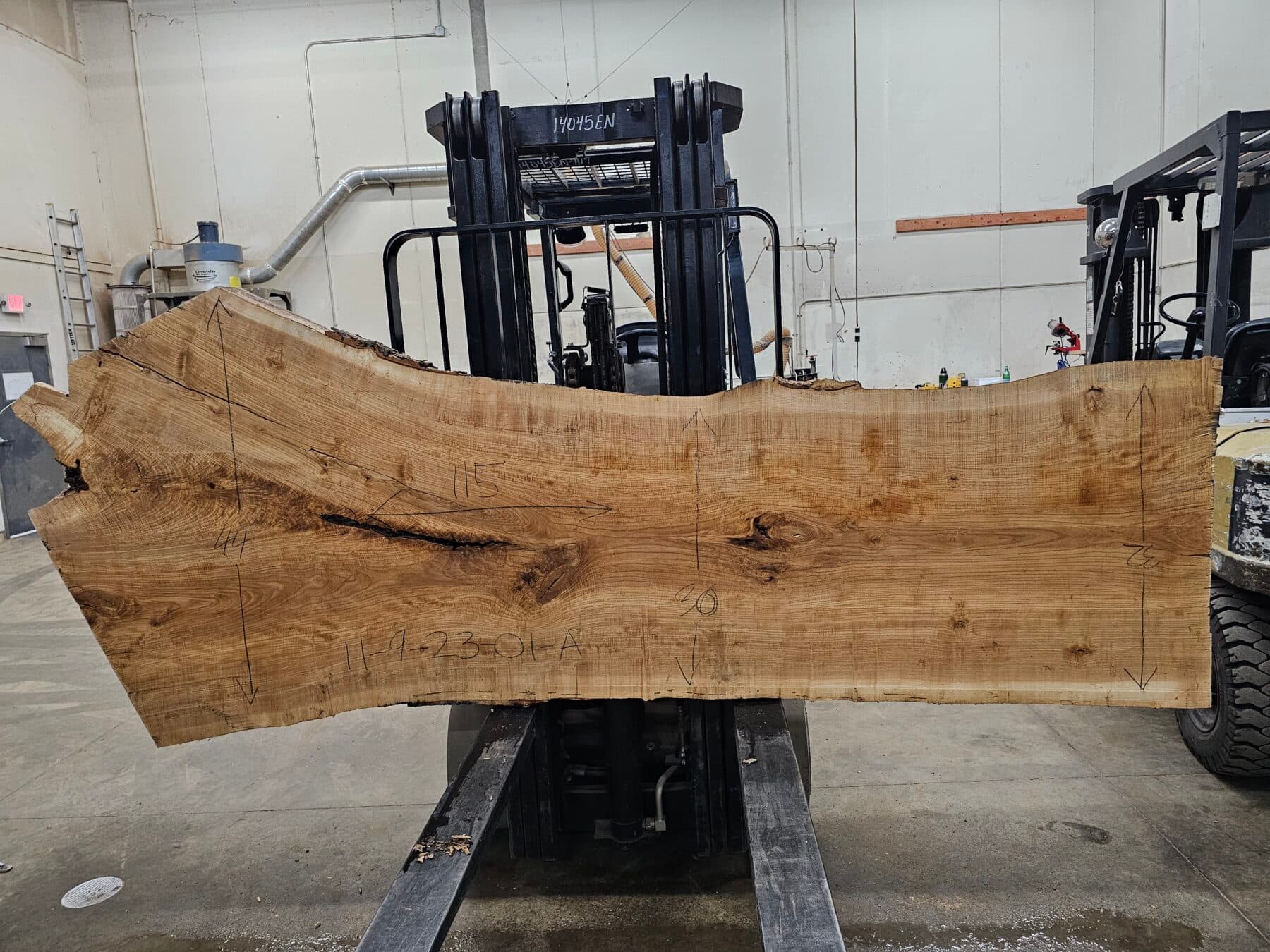 Ash Natural Edge Slab #11-9-23-01