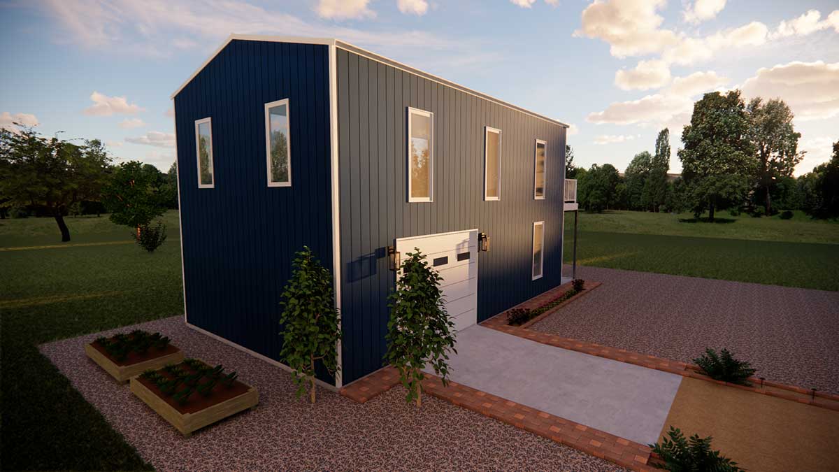 The Terrance – 1400 SF 2-Story w/ Garage