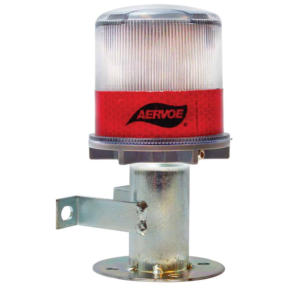 Solar Strobe/Signal Light Red