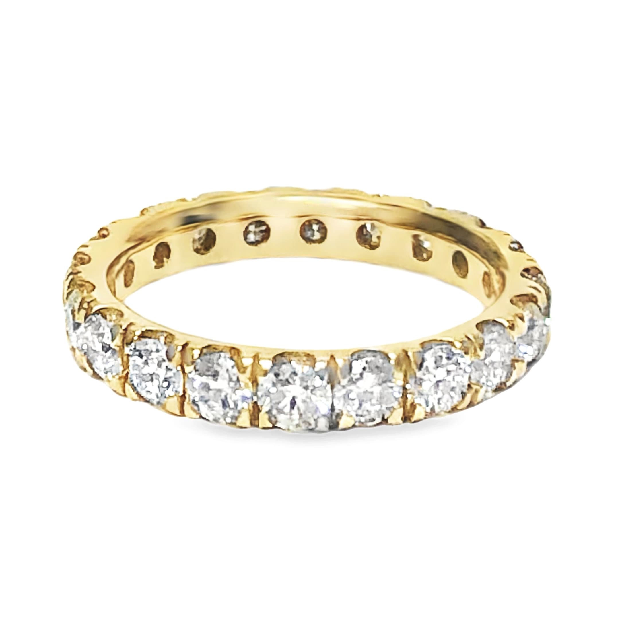 YELLOW GOLD DIAMOND ETERNITY RING
