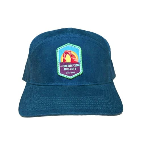 Arches Logo Canvas 7 Panel Hat, Olive