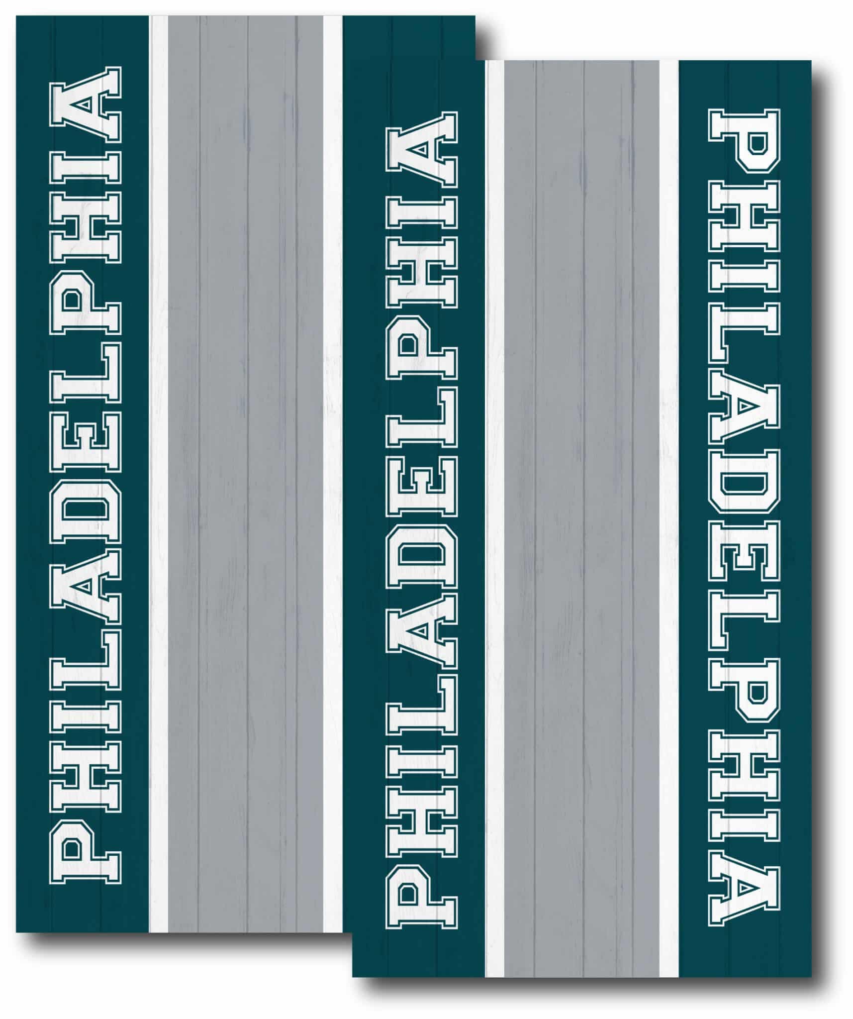 Philadelphia Eagles Middle Stripe Cornhole Wraps