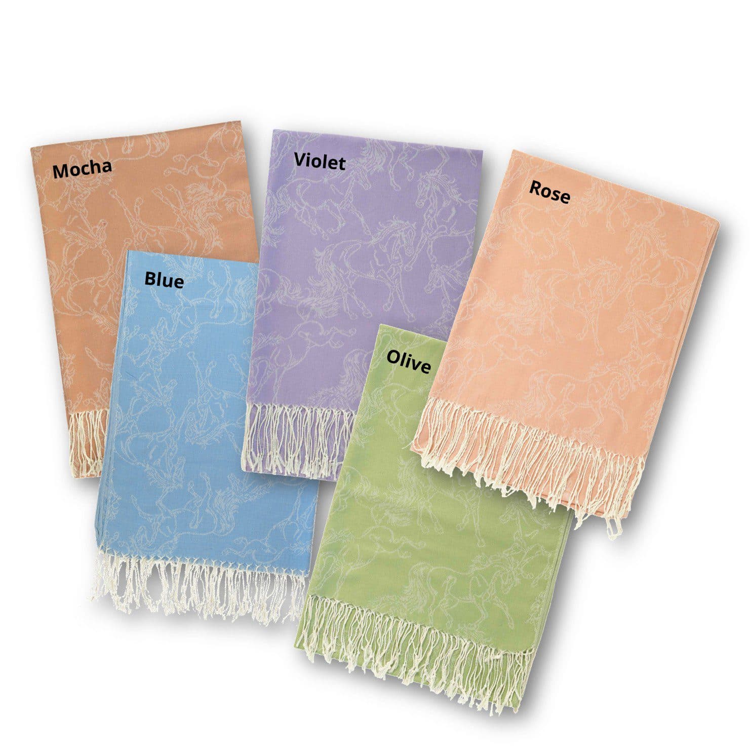 Horse Image Pashmina Scarf