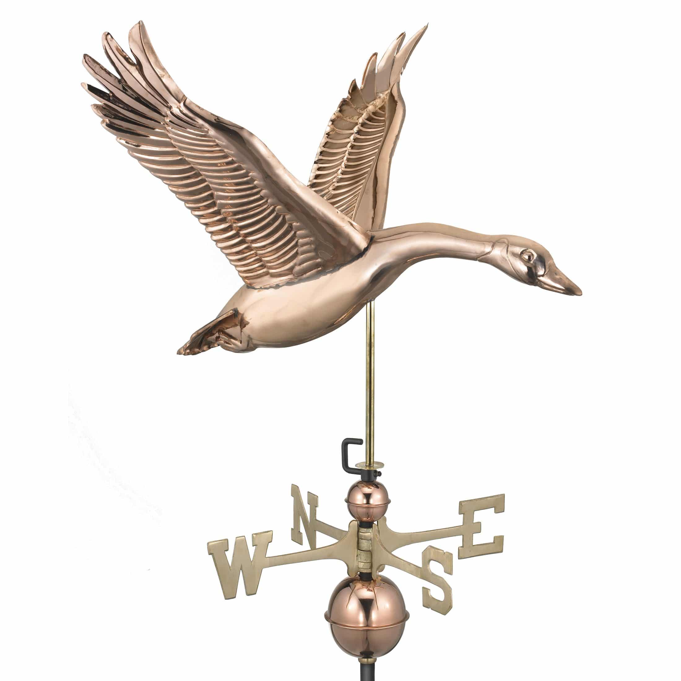 Feathered Goose Weathervane – Pure Copper