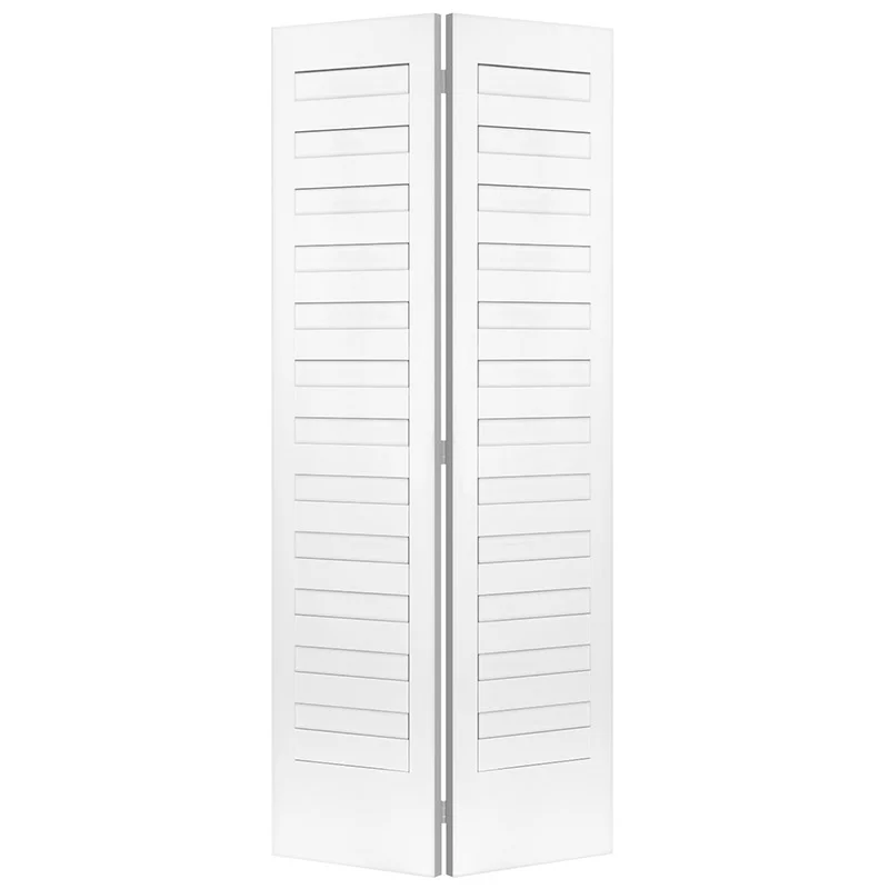 Shaker Louver Primed Interior Bifold Doors