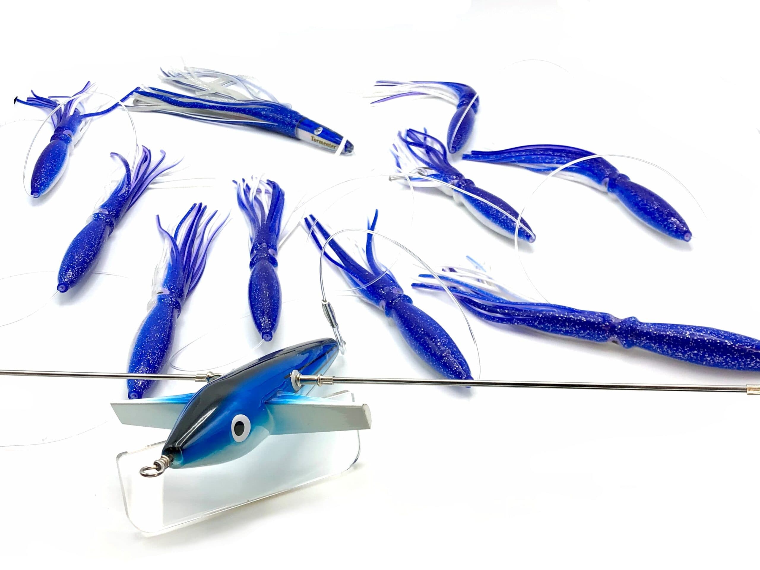 Tormenter 19in Sidewinder Directional Spreader Bars – Blue/White