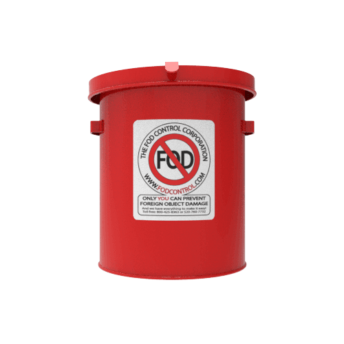 1.5 Gallon FOD Bench Can – Red