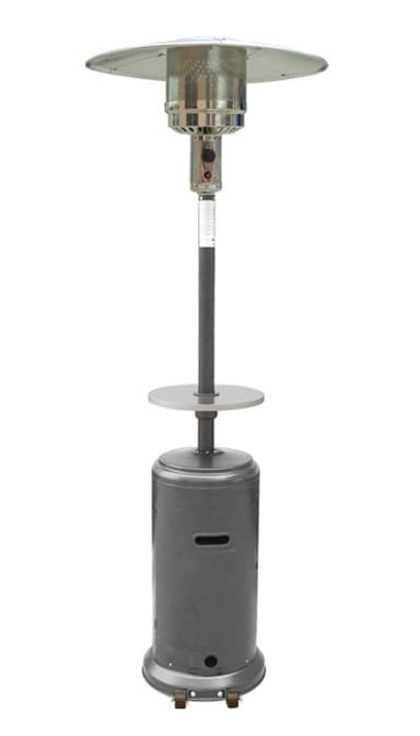 87″ Hammered Silver Portable Liquid Propane Patio Heater