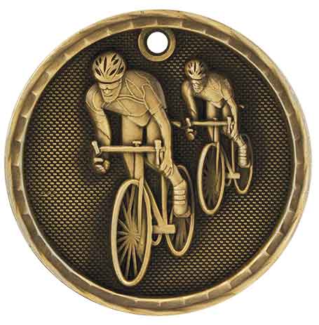 Cycling 3D Antique Medal