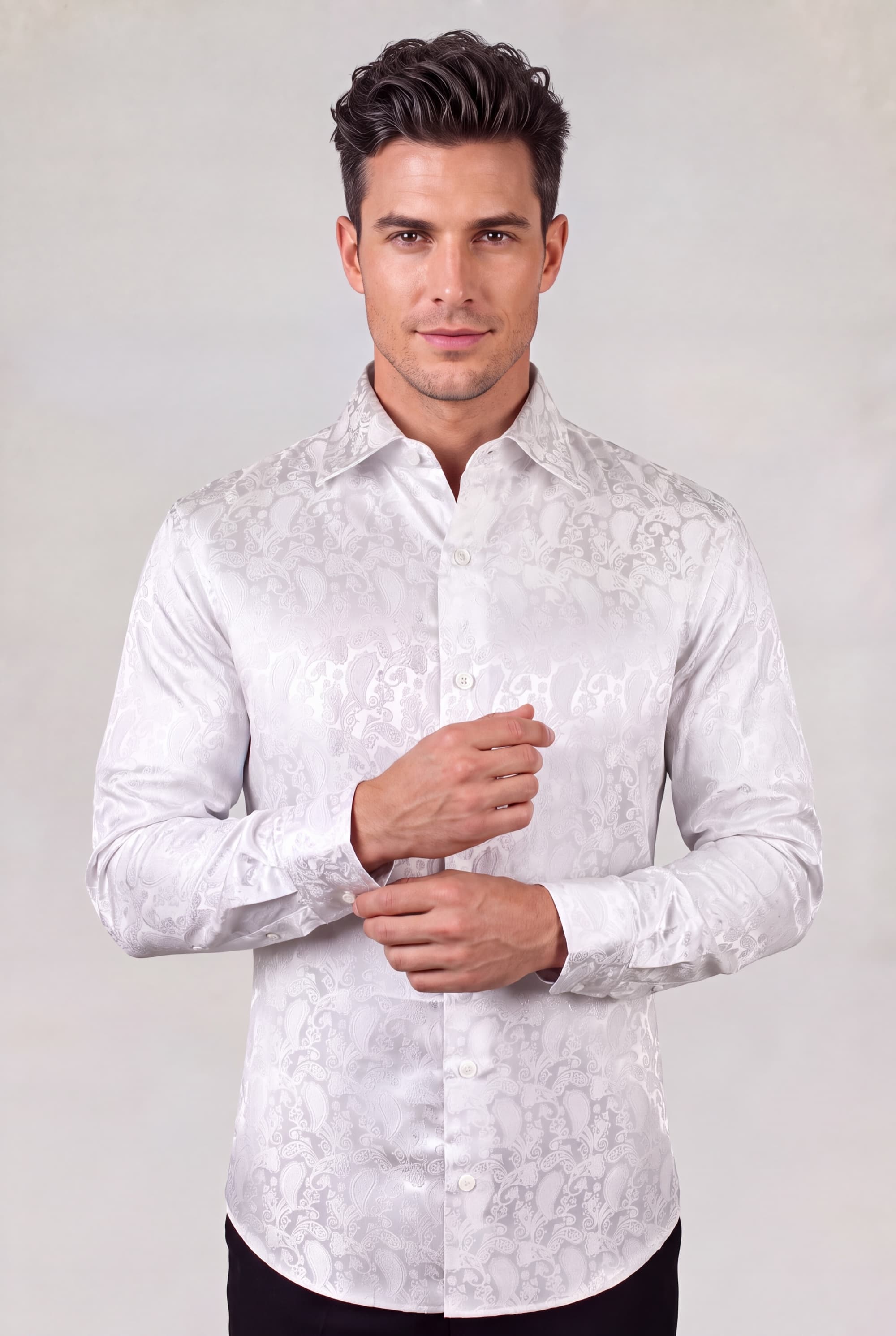 White Paisley Shirt