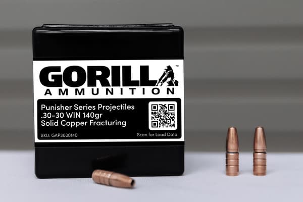 Gorilla 30-30 Win 140gr Solid Copper Fracturing Projectiles (Qty of 50) **NOT LOADED – PROJECTILES ONLY**