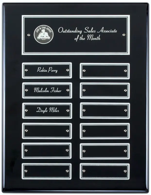 Black & Silver Perpetual Plaque