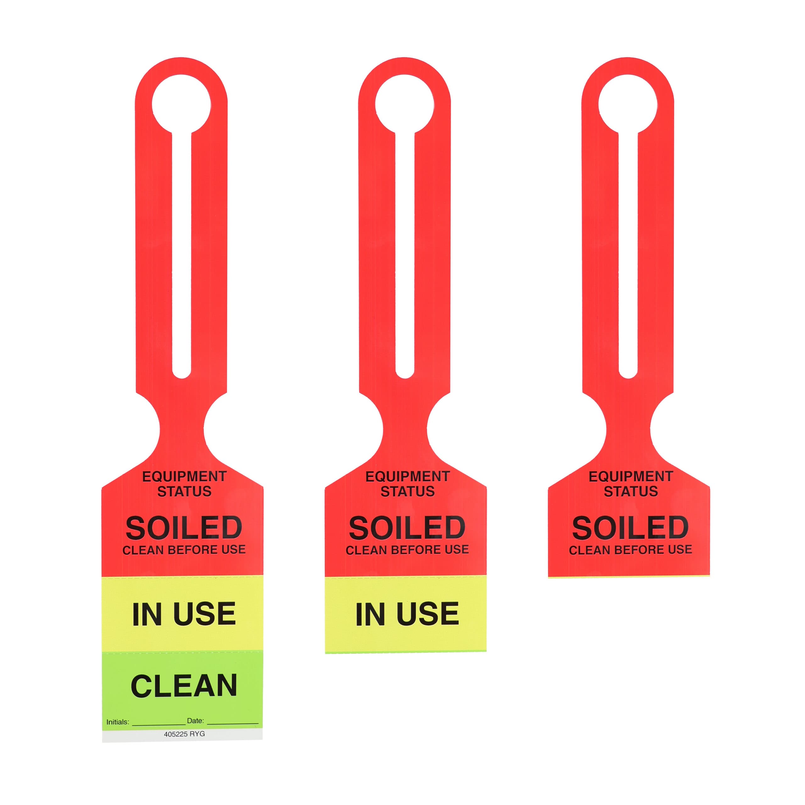 Perforated Equipment Status Label
