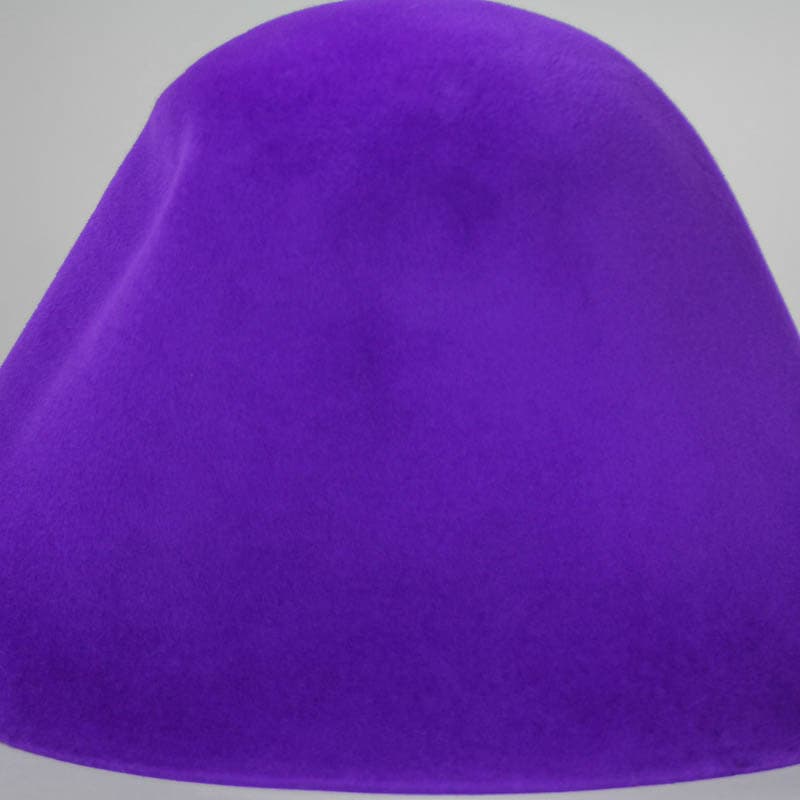 Vivid Violet Velour Capeline