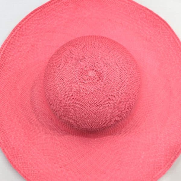 Panama Straw Capeline Rose Pink