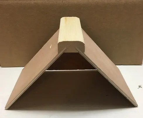 Perch made from solid wood