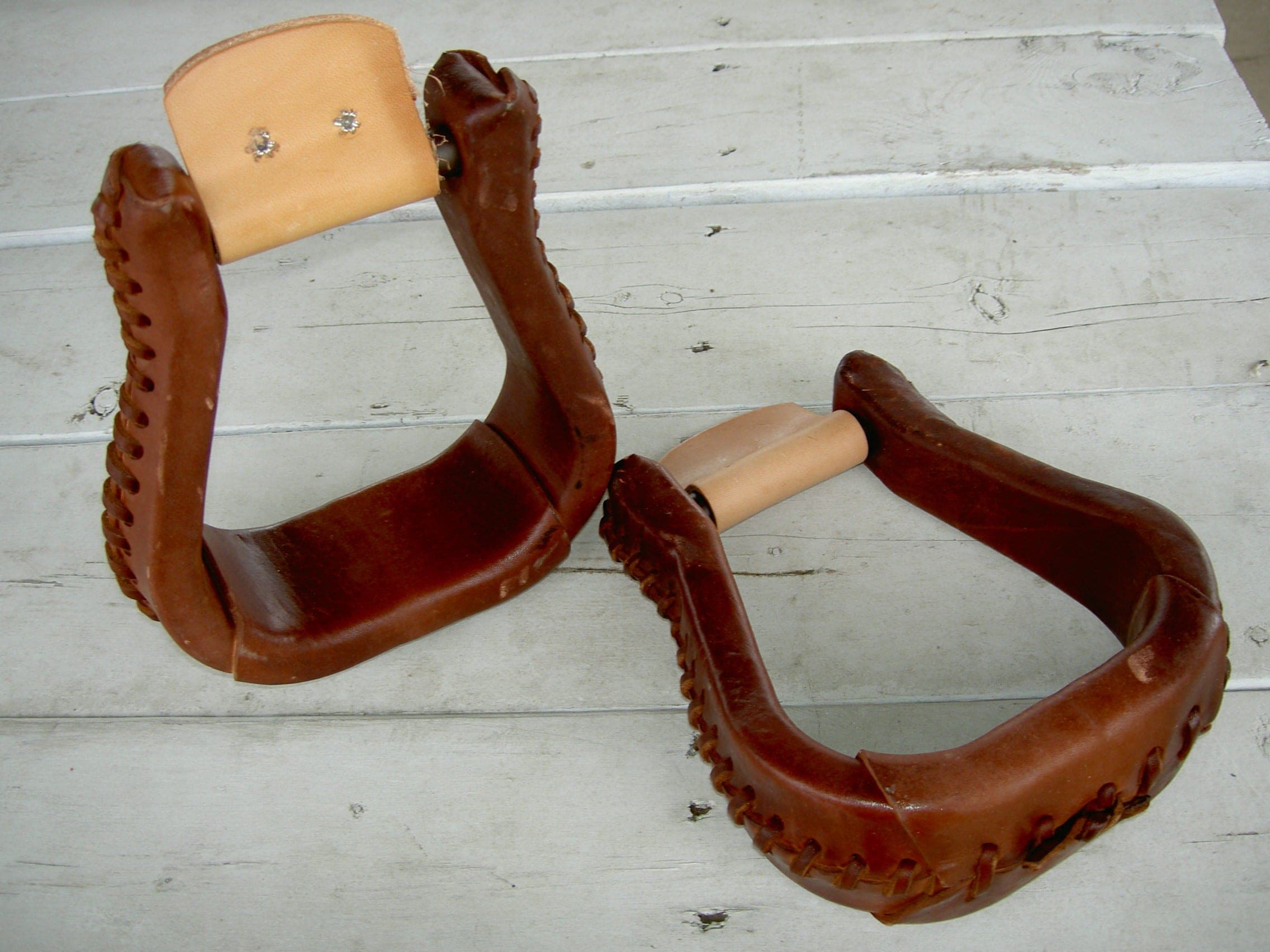 Leather Covered Stirrups