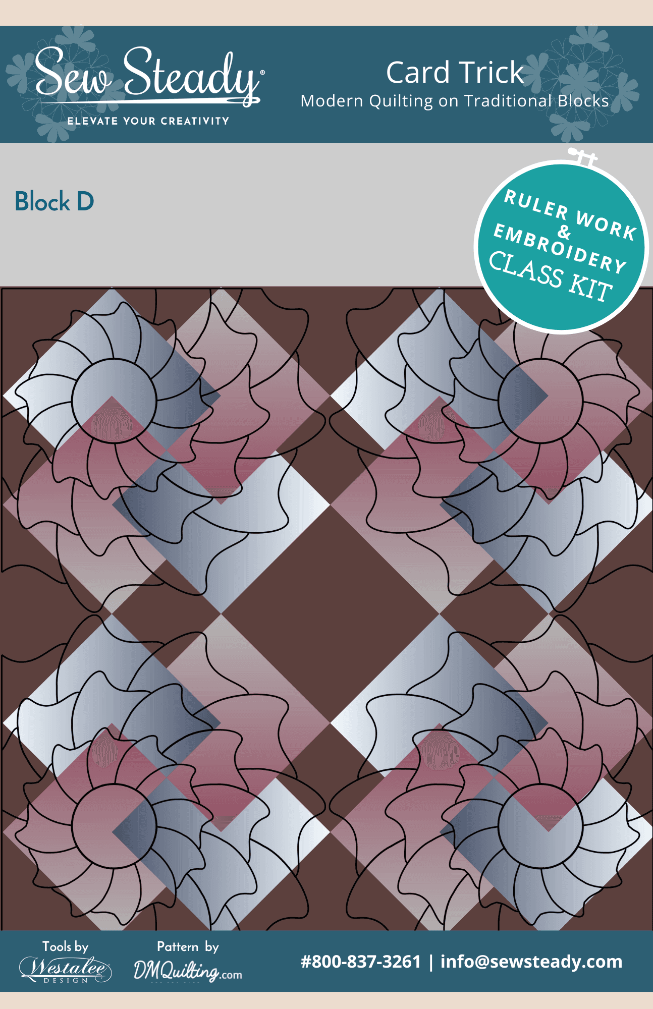 Card Trick Block D Quilt Kit