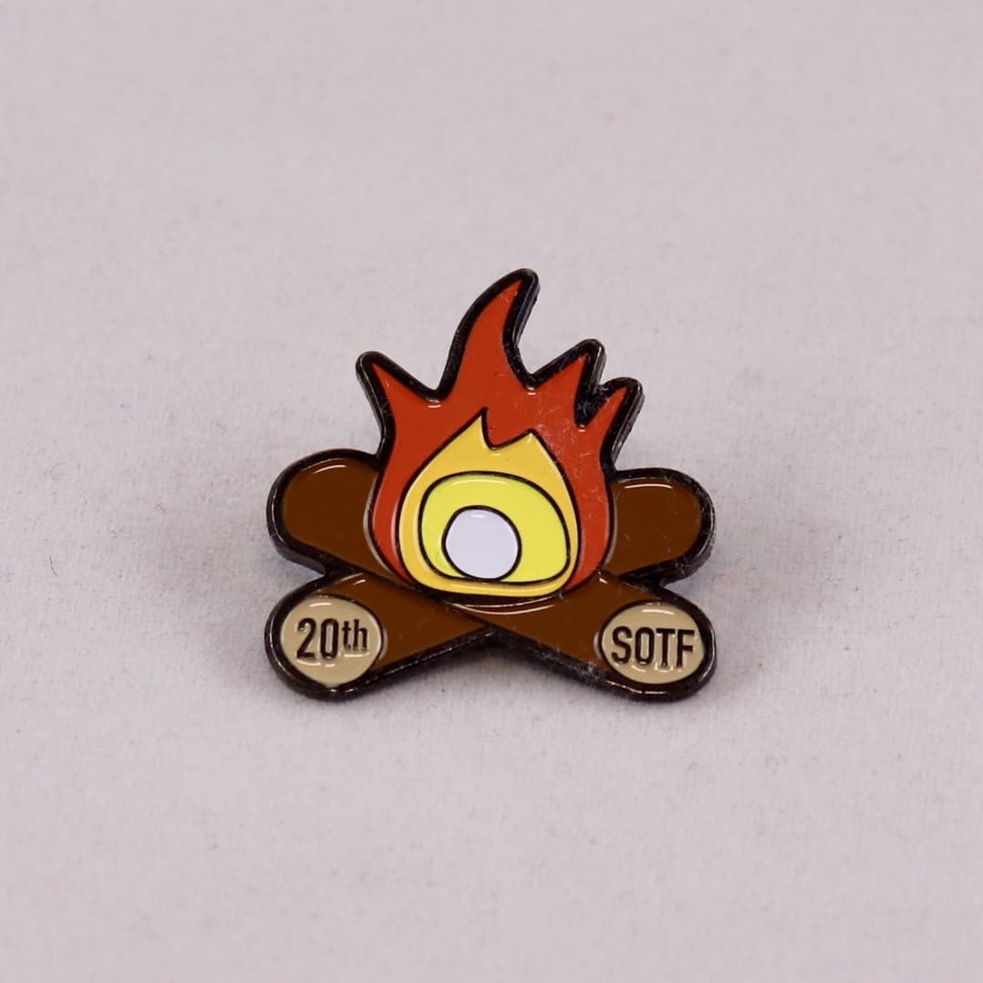 20th Anniversary Bonfire Lapel Pin